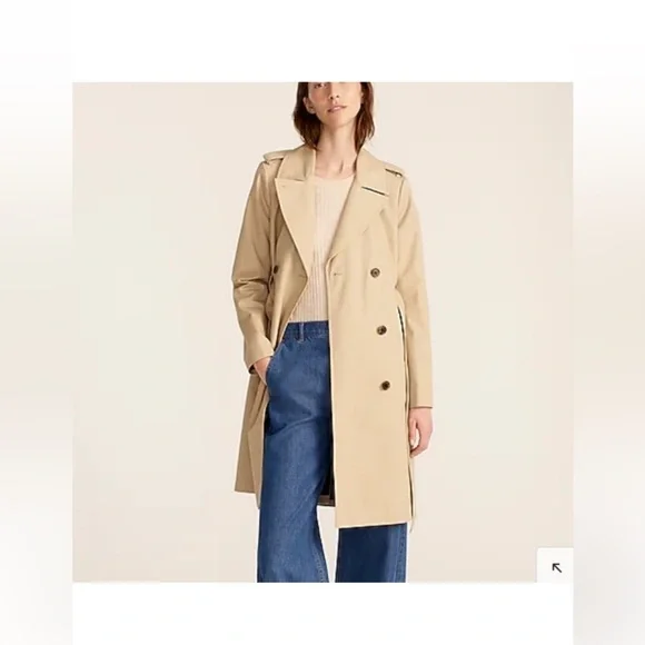 J. Crew Beige Trench Coat - Picture 2 of 6